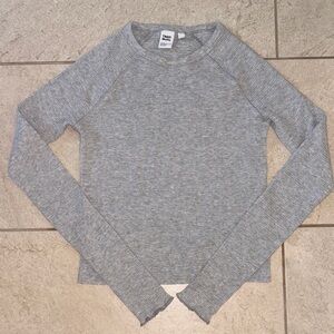 TNA Aritzia Waffle Thermal Long-Sleeve Tee